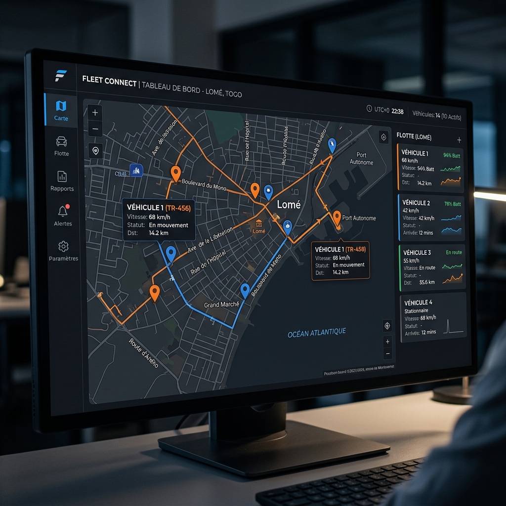 Interface de suivi GPS